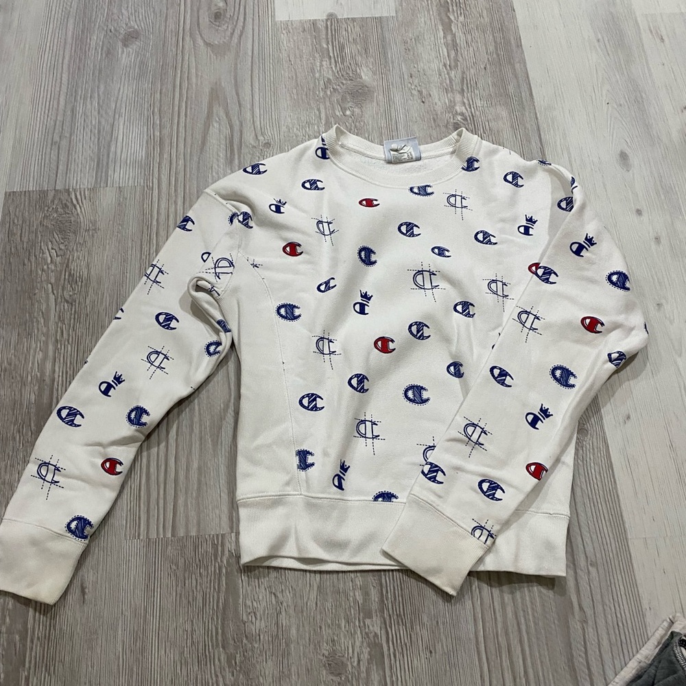 Reverse Weave Champion Crewneck (Patterned) - image 1